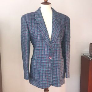Bright Tweed Blazer by Liz Claiborne, Vintage
